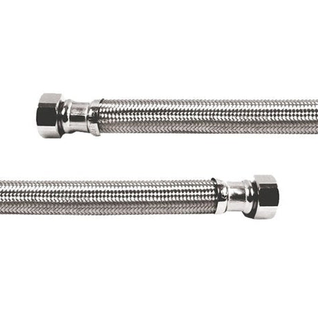 Rheem Flexible Water Connector - Stainless Steel Braided - 3/4 in. FIP x 3/4 in. FIP x 24 in. long EFWC - 034 - BR - 1010 - 24 - EFWC-034-BR-1010-24