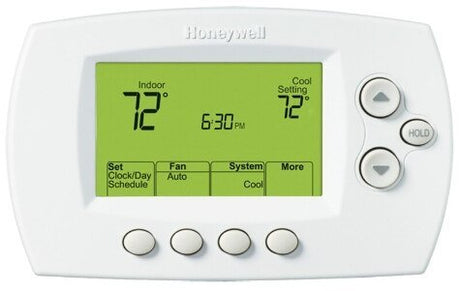 Rheem FocusPRO 6000 Programmable Thermostat (GE: 2H/2C, HP: 2H/1C) TH6220D1028 - TH6220D1028