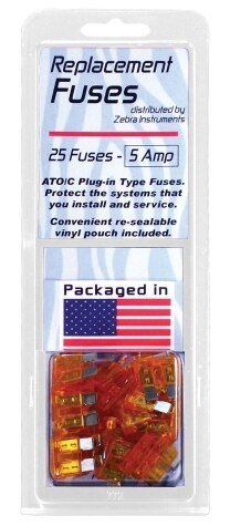 Rheem Fuse - 5A Blade Type - Automotive (25 Pack) ZFP05 - ZFP05