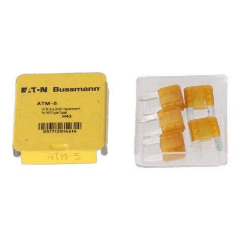 Rheem Fuse - 5A Mini Blade Type - Automotive (5 Pack) ATM - 5 - 5PK - ATM-5-5PK