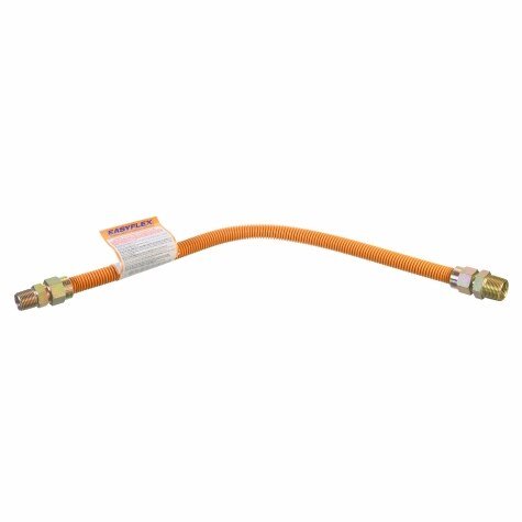 Rheem Gas Connector - 3/4 in. Male NPT x 1/2 in. Male NPT x 24 in. long EFGC - 012 - YE - 1014 - 24 - EFGC-012-YE-1014-24