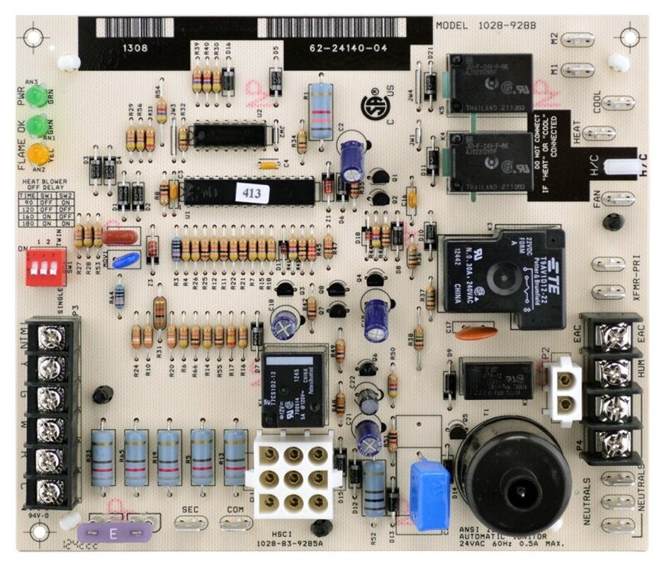 Rheem Integrated Furnace Control Board (IFC) 62 - 24140 - 04 - 62-24140-04