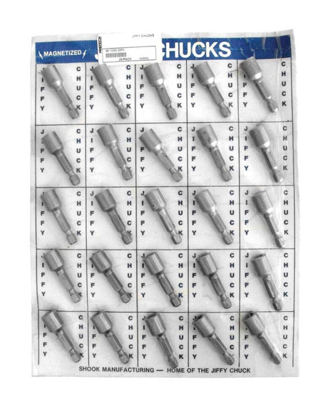 Rheem Jiffy Chuck - Hex - Drive Chuck - 5/16 in. Hex Opening x 1 - 3/4 in. long (Pack of 25) 86 - 10230 - 25PK - 86-10230-25PK