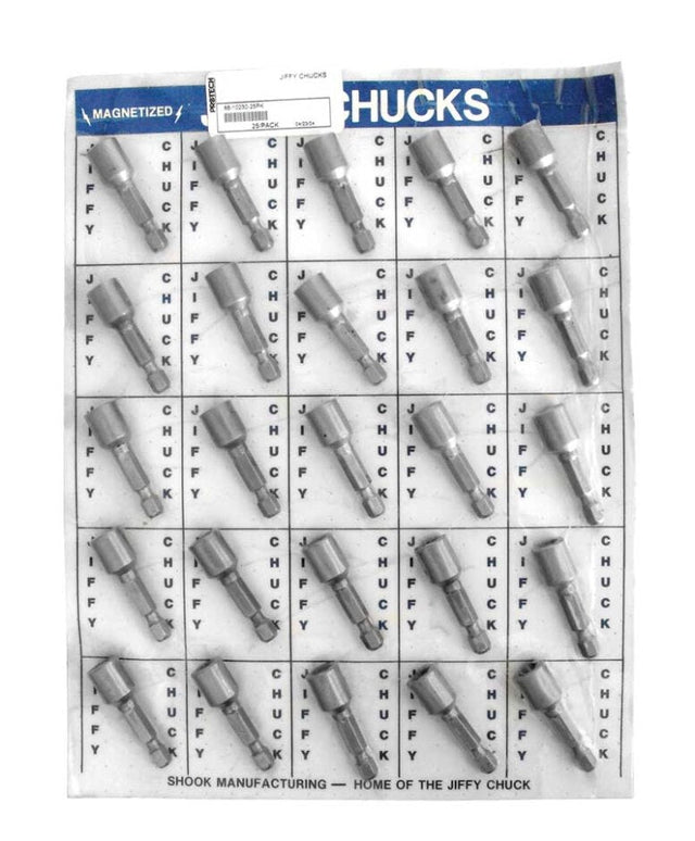 Rheem Jiffy Chuck - Hex - Drive Chuck - 5/16 in. Hex Opening x 1 - 3/4 in. long (Pack of 25) 86 - 10230 - 25PK - 86-10230-25PK
