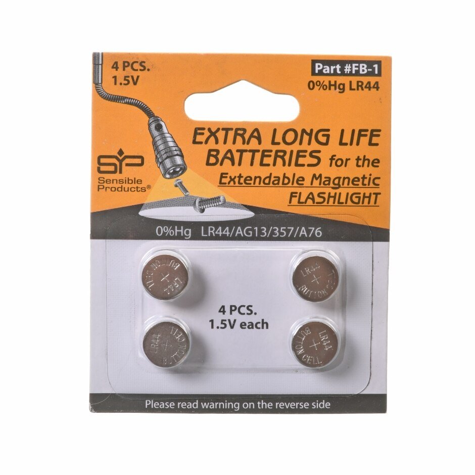Rheem LR - 44 Button Batteries (Pack of 4) FB - 1 - FB-1