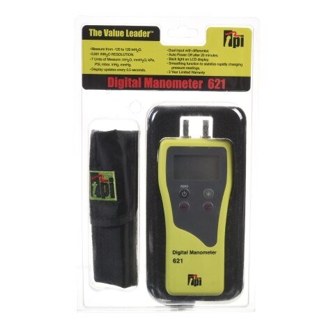 Rheem Manometer - Dual Port TPI - 621 - TPI-621