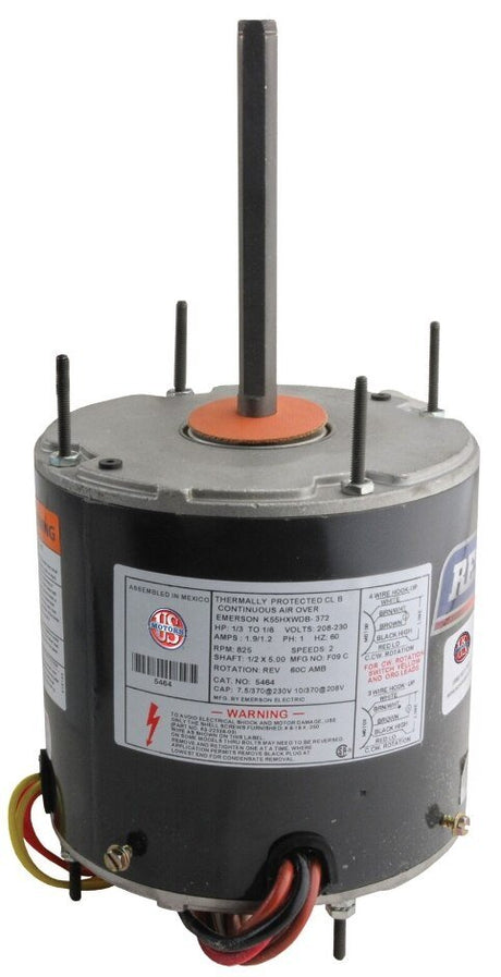 Rheem Mojave 70C RESCUE Condenser Motor - 1/3 to 1/6 hp 208/230V (825 rpm/2 speed) 5464H - 5464H