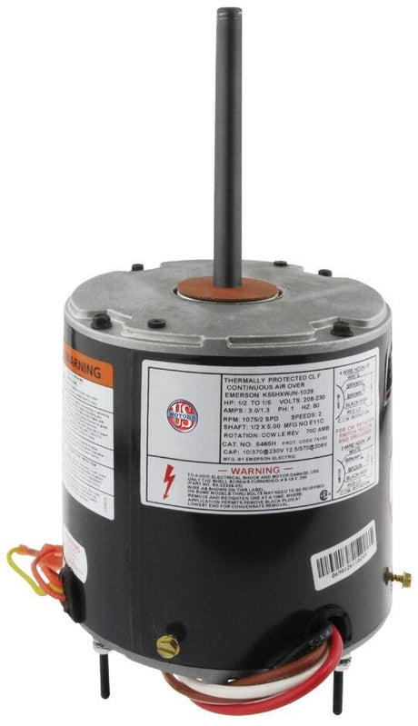 Rheem Mojave 70C RESCUE Condenser Motor - 1/5 to 1/2 hp 208 - 230/1/60 1075 rpm/2 speed) 5465H - 5465H