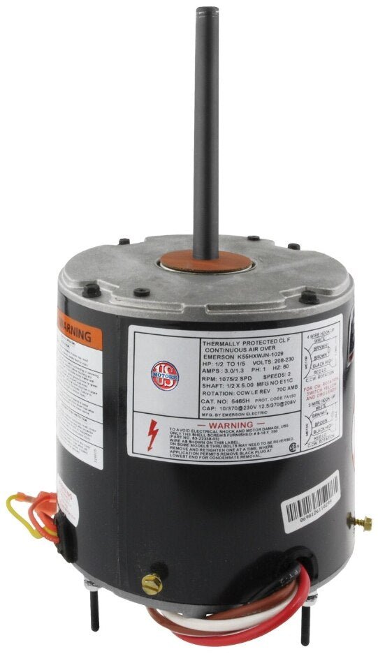 Rheem Mojave 70C RESCUE Condenser Motor - 1/5 to 1/2 hp 208 - 230/1/60 1075 rpm/2 speed) 5465H - 5465H