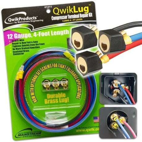 Rheem QwikLug Compressor Terminal Repair Kit (12 AWG - 4 ft.) QT2912 - QT2912