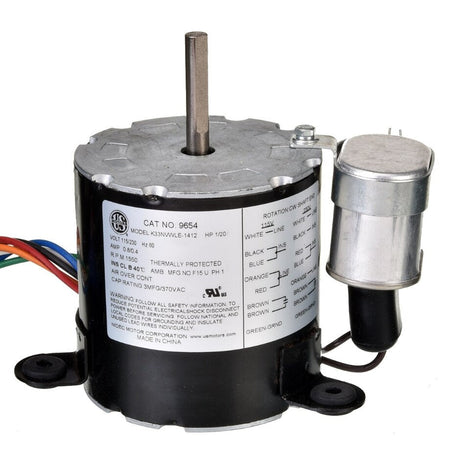 Rheem Refrigeration Motor - 1/20 hp 1550 rpm 115/208 - 230V CW TEAO KRACK 9654 - 9654