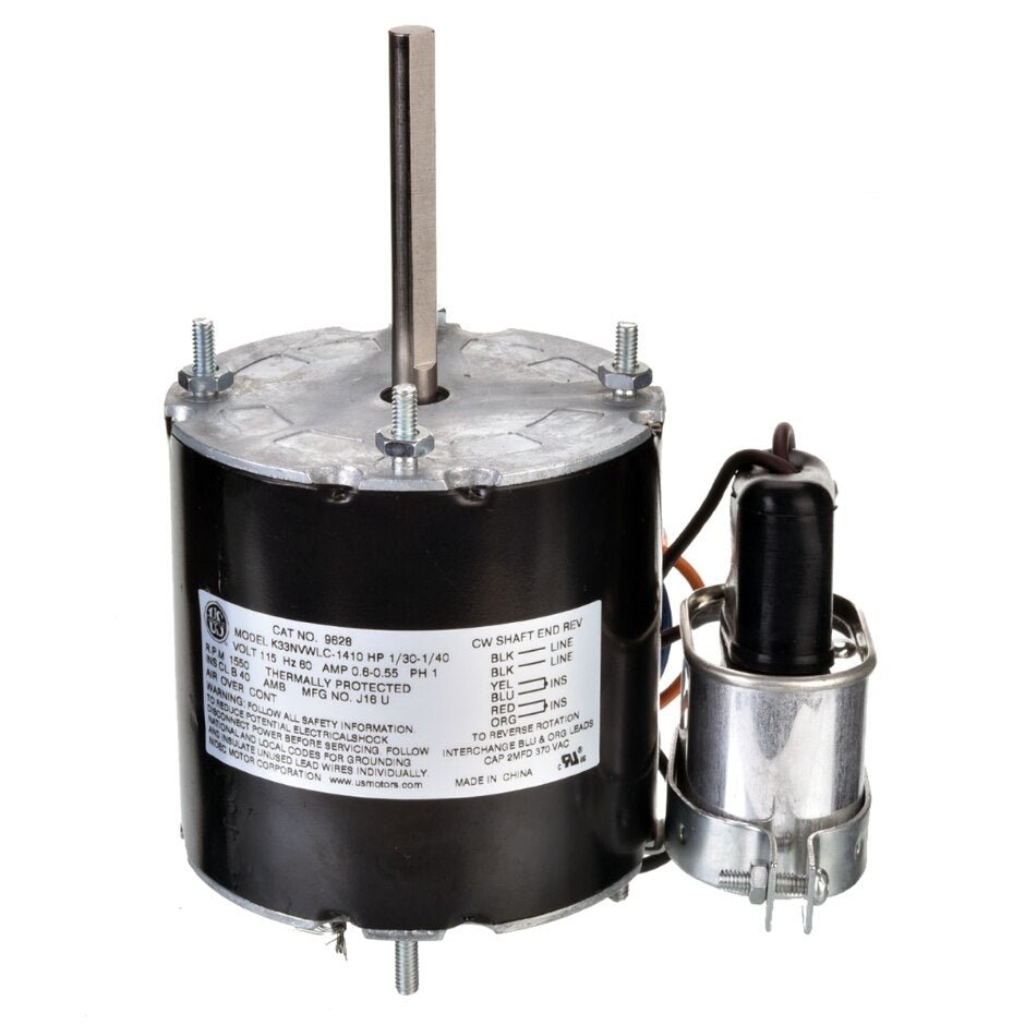 Rheem Refrigeration Motor - 1/30 hp 1550 rpm 115V CW OAO 9628 - 9628