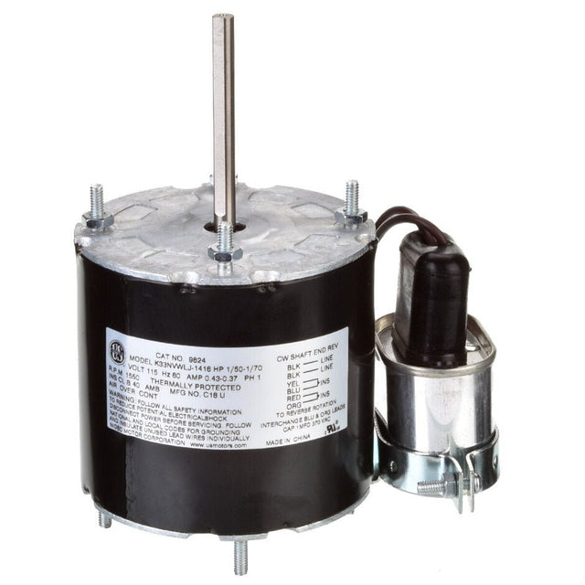 Rheem Refrigeration Motor - 1/70 hp 1550 rpm 115V CW OAO 9624 - 9624