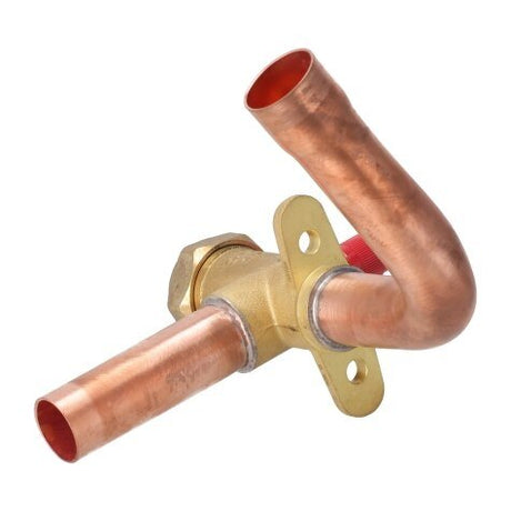 Rheem Schredder Valve w/Pipe T0402 - 170 For R454B Red Cap VASH - W003 - 0 - VASH-W003-0