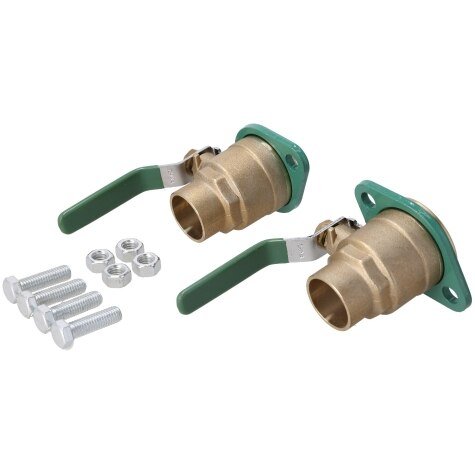 Rheem Shut - Off Freedom Flange Set - Sweat with Lever Handle - 1 - 14 in. DIB401175 - DIB401175