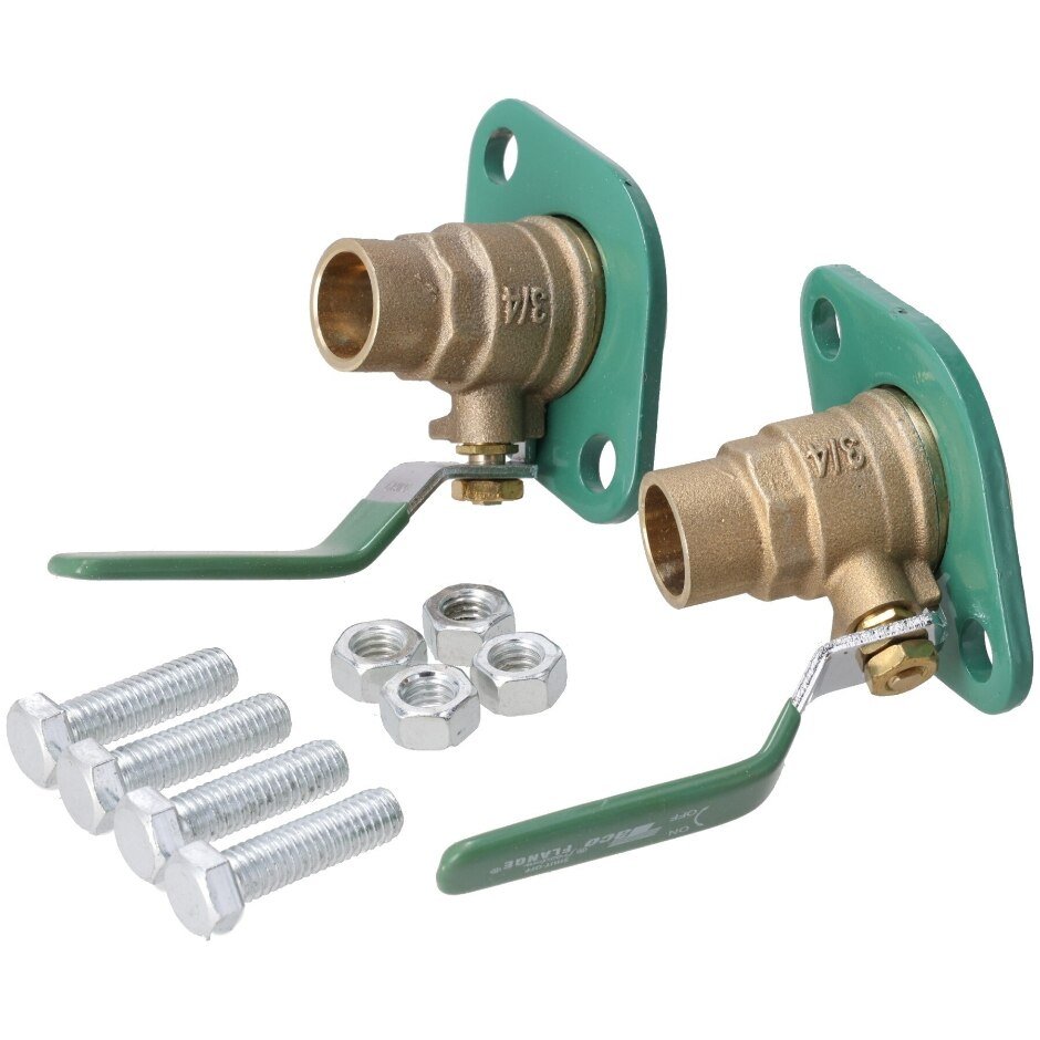 Rheem Shut - Off Freedom Flange Set - Sweat with Lever Handle - 3/4 in. DIB401287 - DIB401287