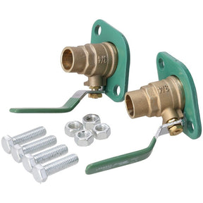 Rheem Shut - Off Freedom Flange Set - Sweat with Lever Handle - 3/4 in. DIB401287 - DIB401287