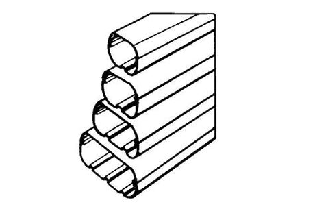 Rheem SlimDuct - 3 in. x 2-1/2 in. x 78 in. (Ivory) SD-77-I
