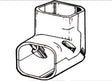 Rheem SlimDuct 90 Degree Vertical Elbow - 3 in. x 2-1/2 in. (Ivory) SC-77-I
