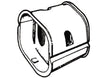 Rheem SlimDuct Coupler - 5-1/2 in. x 3 in. (Brown) SJ-140-B
