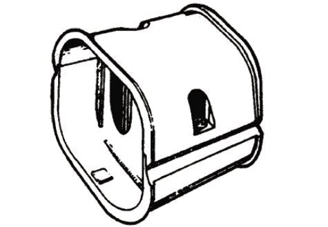 Rheem SlimDuct Coupler - 5-1/2 in. x 3 in. (Brown) SJ-140-B