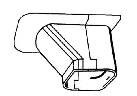 Rheem SlimDuct Soffit Inlet - 4 in. x 2-3/4 in. (White) SP-100-W