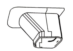 Rheem SlimDuct Soffit Inlet - 4 in. x 2-3/4 in. (White) SP-100-W