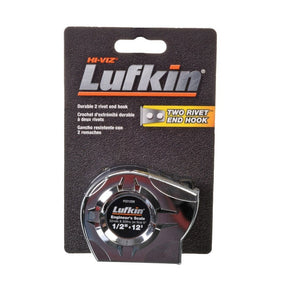 Rheem Tape Measure - 12 ft. x 1/2 in. wide (Chrome) Decimal - Fraction 87 - 2212DX - 87-2212DX