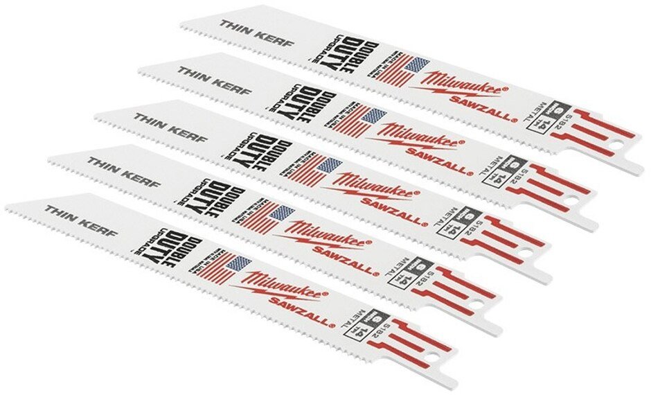 Rheem Thin Kerf Metal Cutting Sawzall Blades - 6 in. (5 Pack) 48 - 00 - 5182 - 48-00-5182