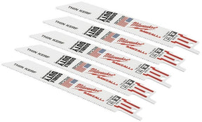 Rheem Thin Kerf Metal Cutting Sawzall Blades - 6 in. (5 Pack) 48 - 00 - 5182 - 48-00-5182