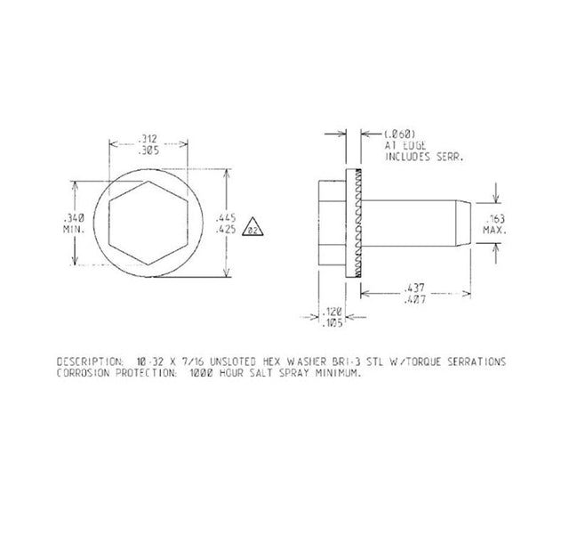 Rheem Thread - Forming Screw, 10 - 32 x 7/16 in. 63 - 100404 - 01 - 63-100404-01