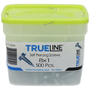 Rheem TRUELINE Sheet Metal Screws - Size 8 x 1 in. - 1/4 in. Hex Head (500/Pkg.) 86 - 11034 - 500PK - 86-11034-500PK