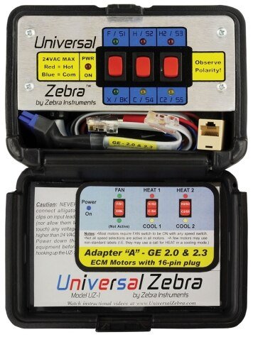 Rheem Universal Zebra - Basic ECM Motor Testing & Troubleshooter UZ - 1 - UZ-1