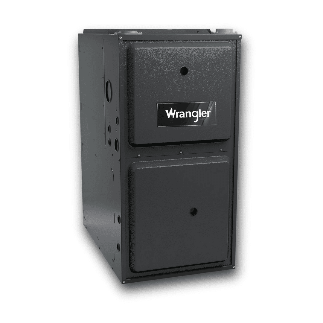 Wrangler WR - GD9S800603AX 0.8 | Wrangler 80% AFUE GD9S80 Gas Furnace Nine Speed ECM, Single Stage, Downflow/Horizontal, 60000 Btu BTUH/H, - WR-GD9S800603AX