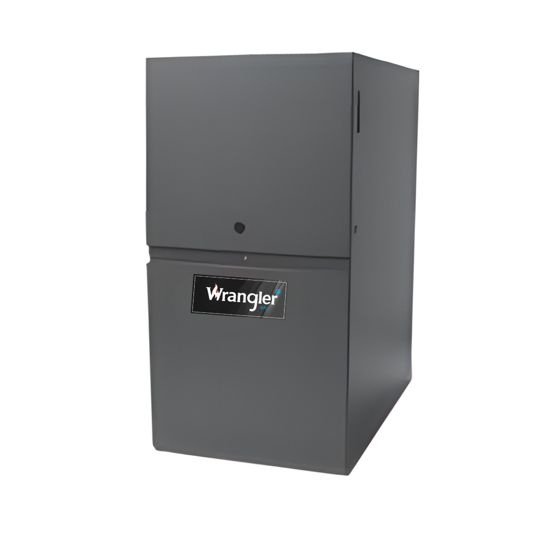 Wrangler WR-GD9T800805CX 0.8 | Wrangler 80% AFUE GD9T80 Gas Furnace Multi Speed ECM, Two Stage, Downflow/Horizontal, 80000 Btu BTUH/H,