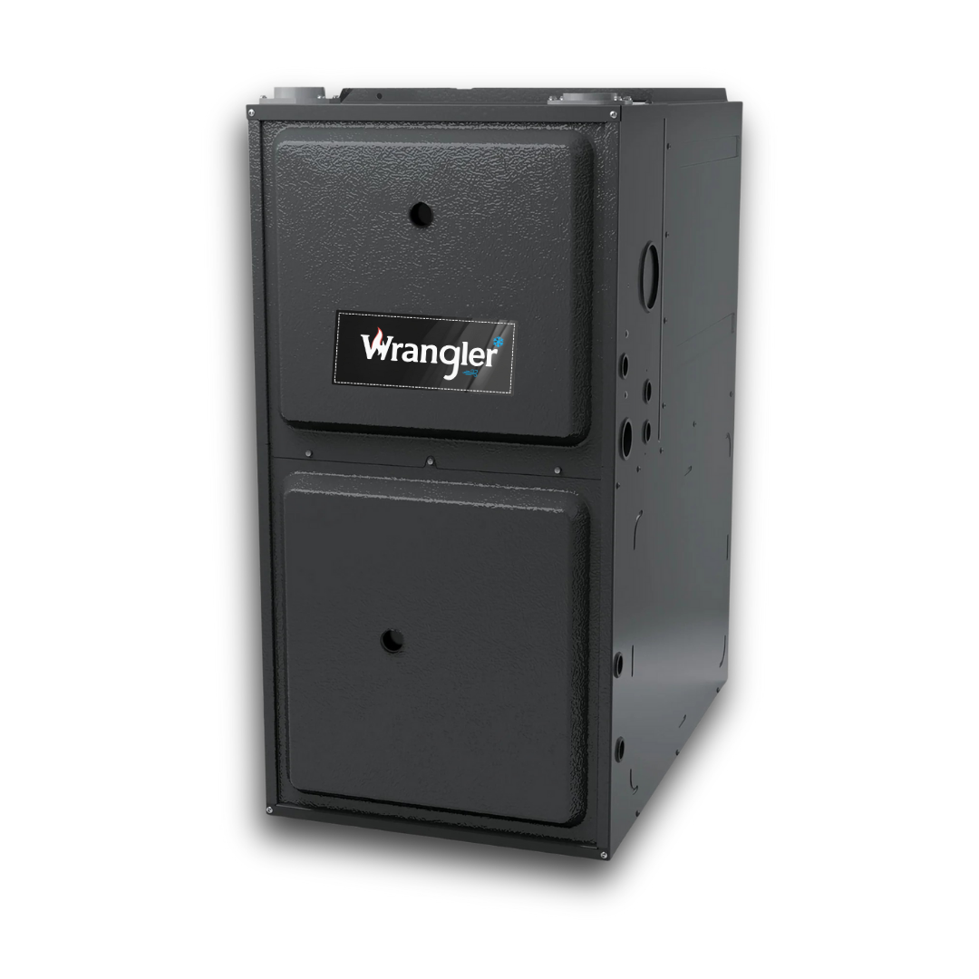 Wrangler WR-GD9T960803BN  | Wrangler 96% AFUE GD9T96 Gas Furnace Multi Speed ECM, Two Stage, Downflow/Horizontal, 80000 Btu BTUH/H,