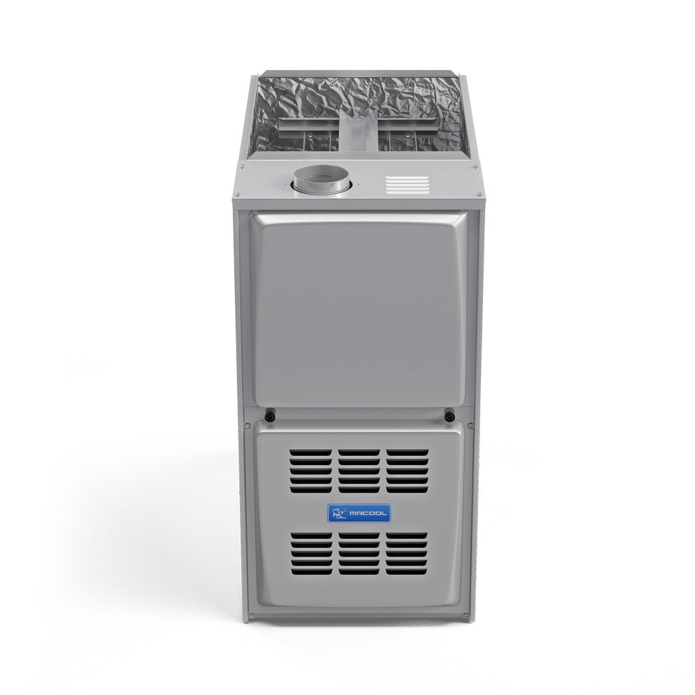 MRCOOL 80% AFUE 90K BTU 2000 CFM Upflow/Horizontal Single-Stage Multi-Speed ECM Motor Furnace with 21" Cabinet - AC units for less