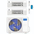 MRCOOL DIY Mini Split 24,000 BTU 2 Zone Ceiling Cassette Ductless Air Conditioner and Heat Pump DIY-BC-227HP1212 - acunitsforless.com