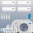 MRCOOL DIY Mini Split 42,000 BTU 4 Zone Ductless Air Conditioner and Heat Pump DIY-B-436HP09091212 - AC units for less