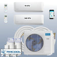 MRCOOL DIY Mini Split 45,000 BTU 2 Zone Ductless Air Conditioner and Heat Pump DIY-B-248HP0936 - AC units for less
